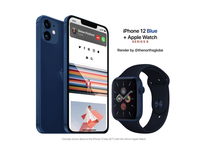 Với màu xanh Navy – iPhone 12 Max và Apple Watch Series 6 đẹp hút hồn