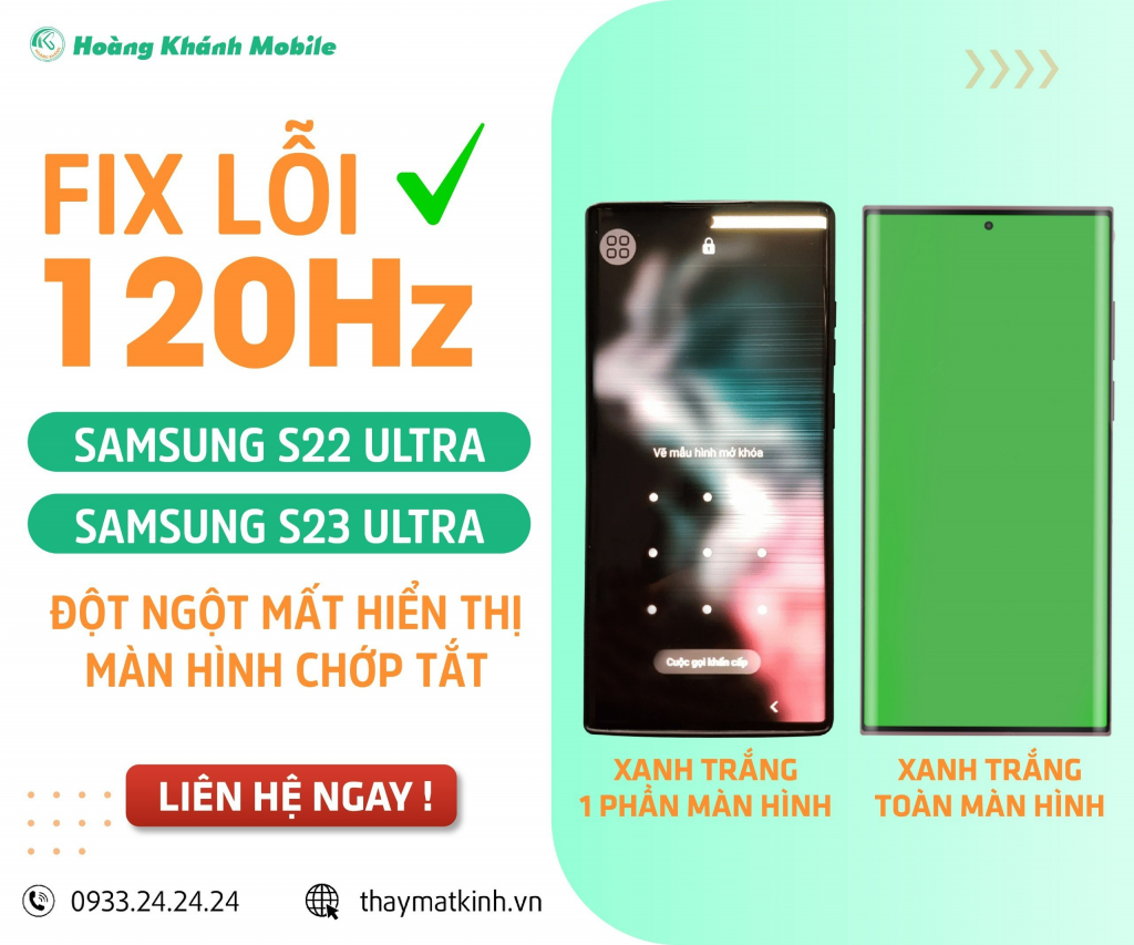 fix lỗi màn hình xanh samsung