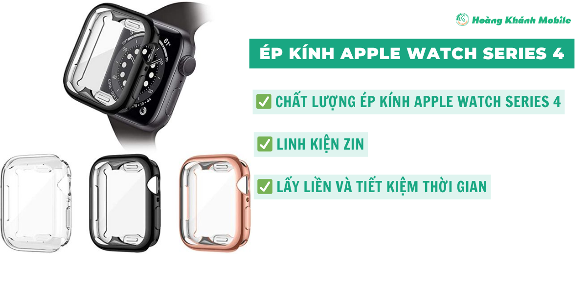 Ép kính Apple Watch Series 4 Lấy Liền | Bảo Hành Bảo Dưỡng Đáng Tin Cậy