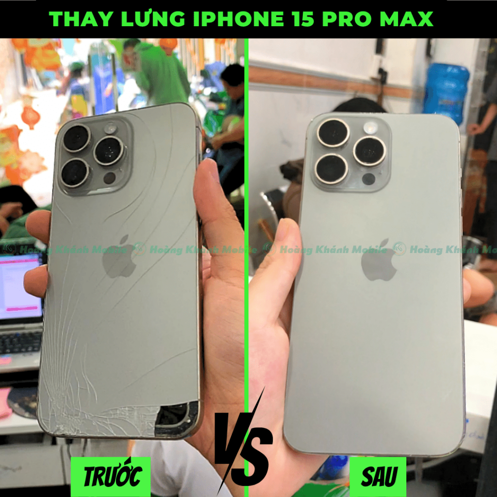 Thay lưng iPhone 15 Pro Max