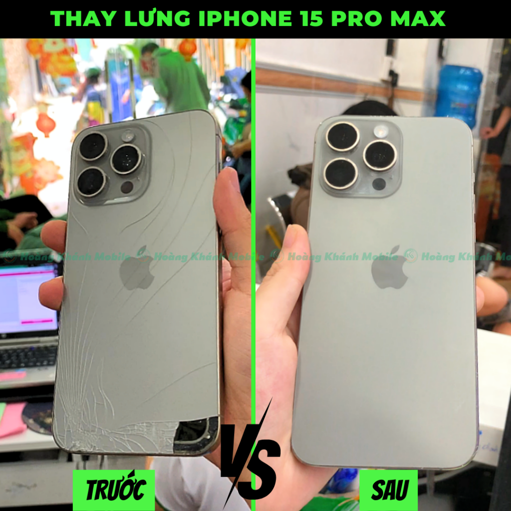 Thay Mặt Kính Lưng iPhone 15 Pro Max