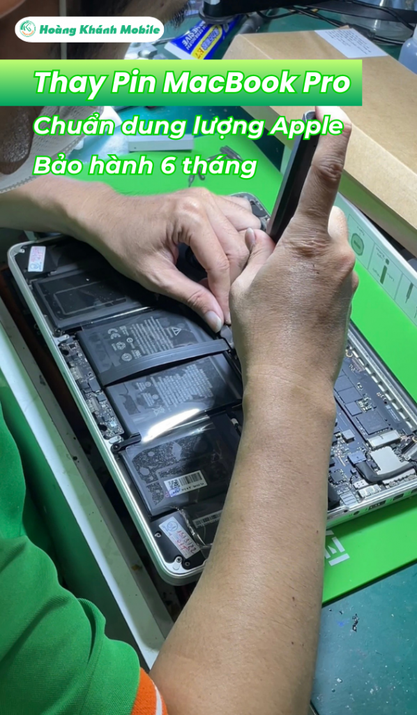 thay pin macbook Hoàng Khánh Mobile