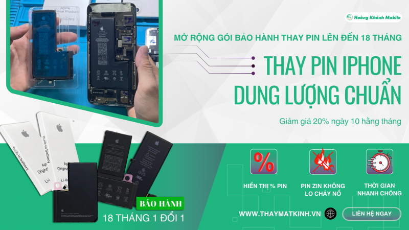 Thay Pin iPhone 12 Pro Dung Lượng Chuẩn Bảo Hành 18 Tháng