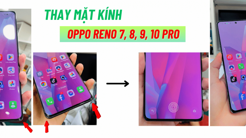 Ép Kính Oppo Reno 8, 9, 10 Pro | Hoàng Khánh Mobile